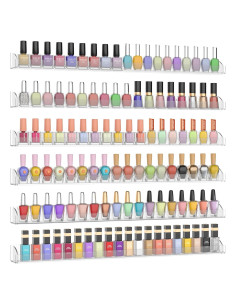 Estante de Esmalte de Uñas Hexsonhoma 24 Pulgadas Organizador 6 Unidades