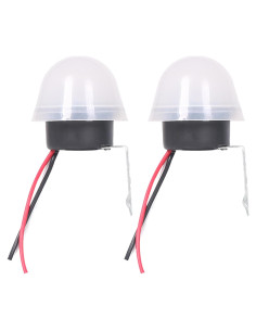 Paquete de 2 Interruptores Fotocélula 12V 10A Auto On Off