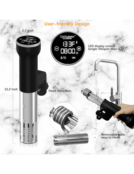 Cocinero Sous Vide Wi-Fi Cattleman Cuisine 1000W 16L