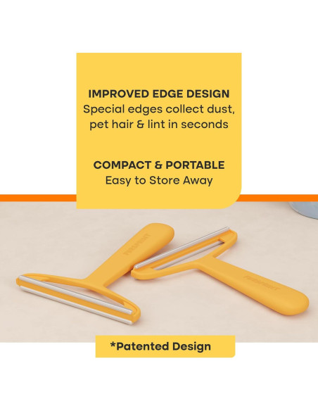 Herramienta Eliminadora de Pelo de Mascota Pro Fursprint - Raspador Reutilizable para Alfombras, Sofás y Coche Herramienta Eliminadora de Pelo de Mascota Pro Fursprint - Raspador Reutilizable para Alfombras, Sofás y Coche