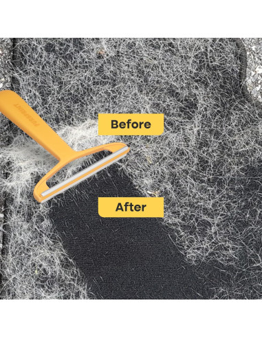 Herramienta Eliminadora de Pelo de Mascota Pro Fursprint - Raspador Reutilizable para Alfombras, Sofás y Coche