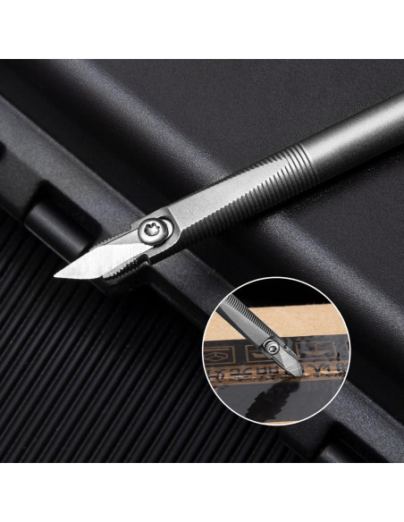 Cuchillo Utilitario Mini Tenchilon T32 Titanio 8.1 cm