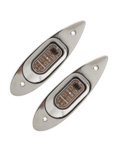 Luces LED de proa SeaSense rojas y verdes impermeables