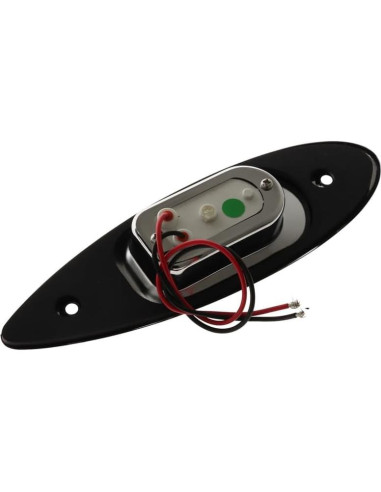 Luces LED de proa SeaSense rojas y verdes impermeables