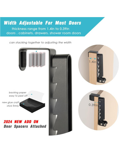 Paquete de 2 Percheros Metálicos TASEVO Ajustables Plegables