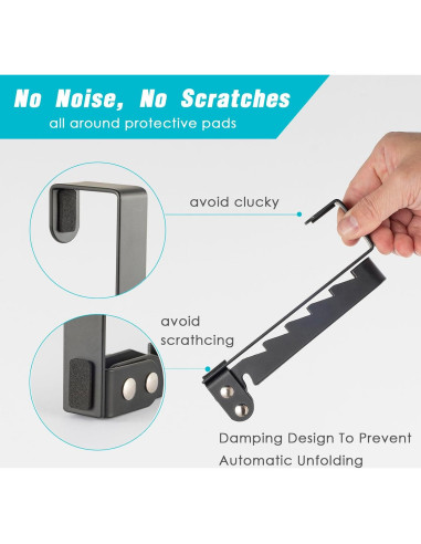 Paquete de 2 Percheros Metálicos TASEVO Ajustables Plegables