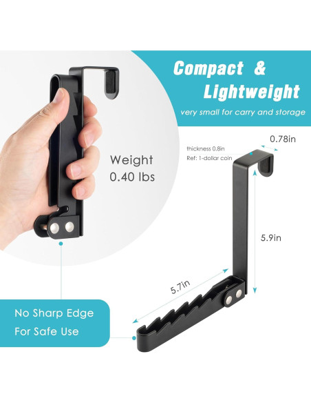 Paquete de 2 Percheros Metálicos TASEVO Ajustables Plegables