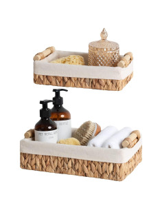 Cestas de Mimbre StorageWorks para Organizar Baño - Juego de 2