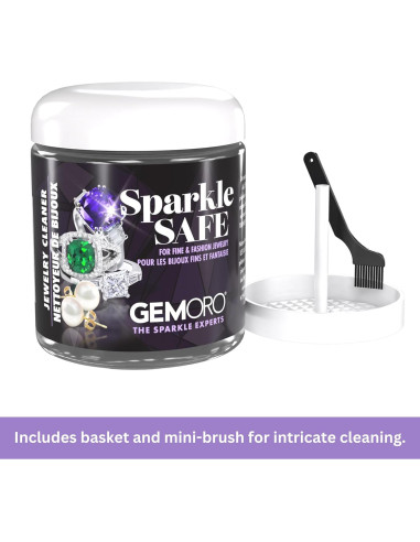 Limpiador de Joyas GemOro Sparkle Safe 240g | Limpieza Profesional