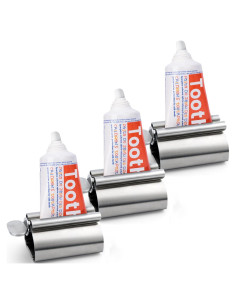 Exprimidor de Pasta de Dientes LOVEINUSA 3PCS Acero Inoxidable