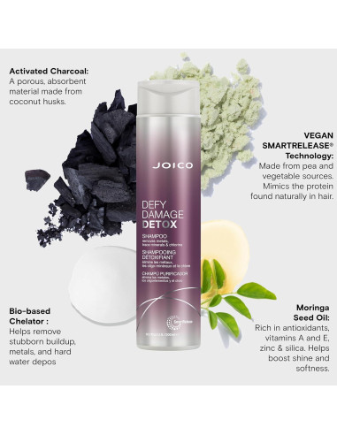 Champú Detox Defy Damage Joico 300 ml | Vegano y sin sulfatos