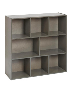 Armario de Almacenamiento ECR4Kids 8 Compartimentos 91cm Gris