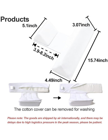 Cuña para dormir de lado Yevclihds ajustable y lavable