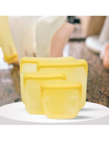 Set de 5 Bolsas de Silicona Reutilizables purifyou 170g a 1814g