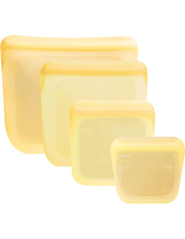 Set de 5 Bolsas de Silicona Reutilizables purifyou 170g a 1814g