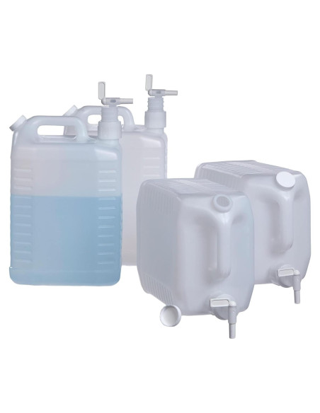Dispensador de Plástico Carboy 9.5L con Grifo - 4 Piezas