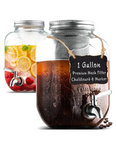 Cafetera Cold Brew Le'raze 1 Galón con Filtro Acero Inoxidable