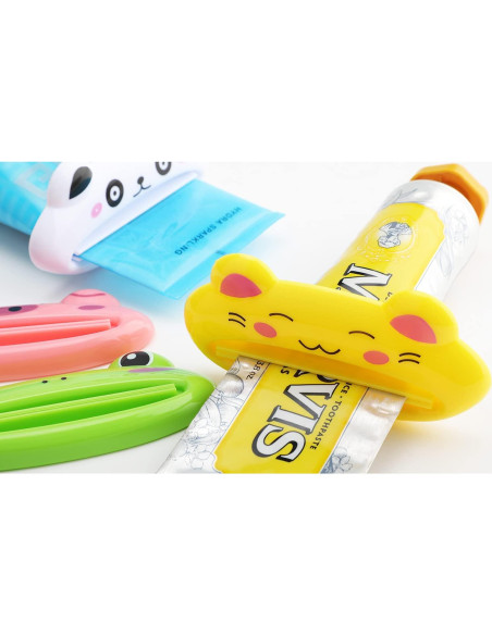 Exprimidor de Pasta de Dientes Pasow - Pack 4 Diseños Animales