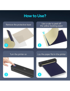 Impresora de Plantillas de Tatuajes Inalámbrica PRT MT660 - 10 Hojas 2