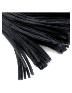 Talladores de Chenille 100 pcs 50 cm Negro Los Talladores