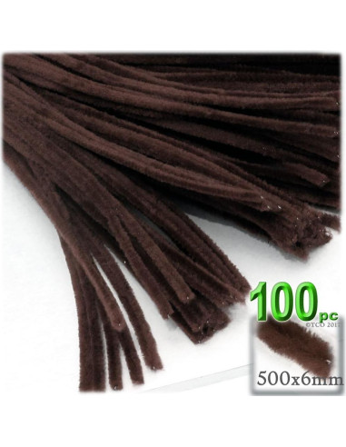 Talladores de Chenille 100 pcs 50 cm Negro Los Talladores