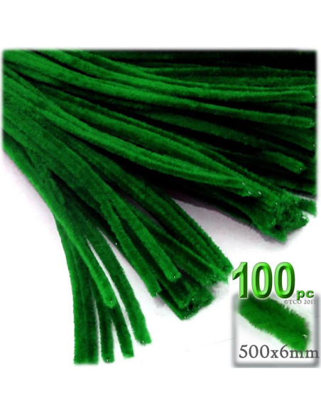 Talladores de Chenille 100 pcs 50 cm Negro Los Talladores