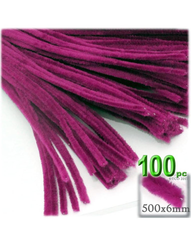 Talladores de Chenille 100 pcs 50 cm Negro Los Talladores