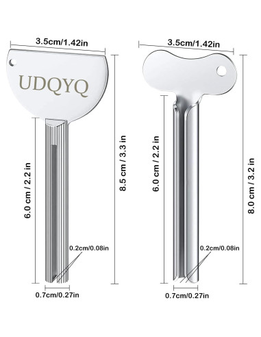 Exprimidor de Tubo de Metal YIERMA 6 Piezas para Cocina y Baño