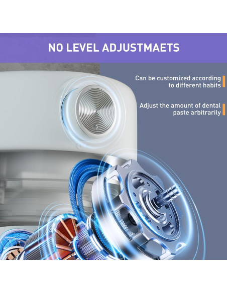 Dispensador Automático de Pasta de Dientes KIKOUVIEV Blanco