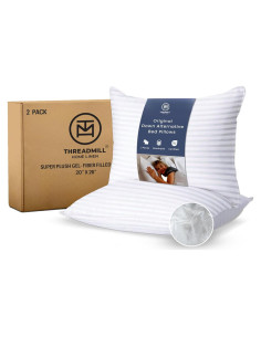 Juego de 2 almohadas de cama Threadmill 50x66 cm suaves
