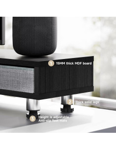 Soporte Doble para Monitor Fenge con Cajones y Altura Ajustable 2