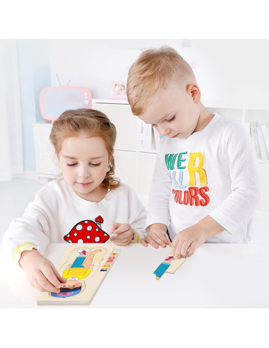 Rompecabezas de Madera Anatomía MoinKidz 5 Capas 29.7x14.7cm