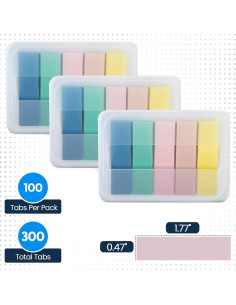 Pestañas Adhesivas Transparentes Essex Wares - 300 Piezas - 5 Colores Boho 2