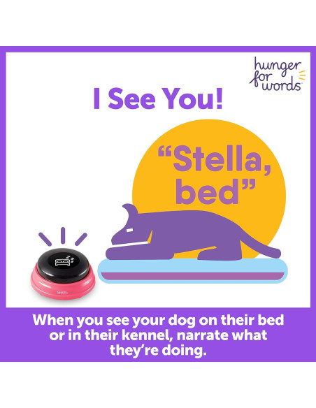 Botones de Habla para Mascotas Hambre Por Palabras - Set de 3 Botones de Habla para Mascotas Hambre Por Palabras - Set de 3