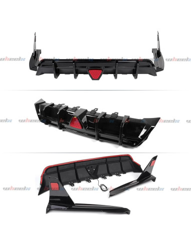 Difusor Trasero WheelX con Luz de Freno LED Toyota Camry 2018-2023