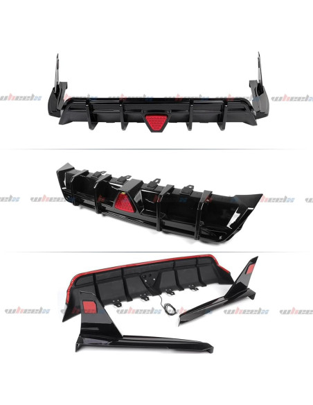 Difusor Trasero WheelX con Luz de Freno LED Toyota Camry 2018-2023