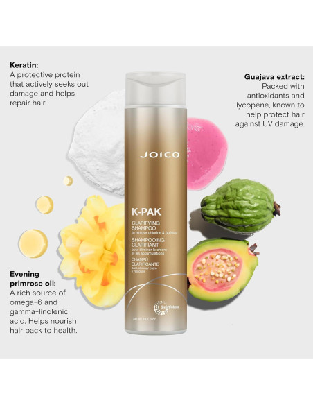 Champú Clarificante Diario Joico K-PAK 298.5 ml - Repara Cabello Dañado