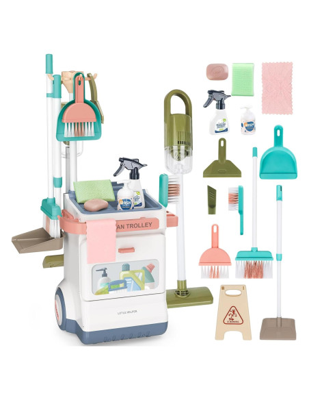 Set de Limpieza para Niños deAO 20 Piezas con Aspiradora
