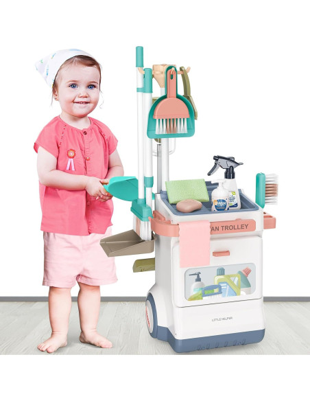 Set de Limpieza para Niños deAO 20 Piezas con Aspiradora