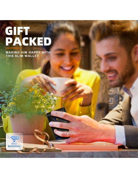 Billetera de Cuero Delgado Bulliant para Hombres con Bloqueo RFID