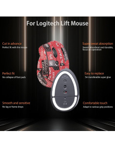 Cinta de agarre para mouse Logitech Lift - Kit autoadhesivo 2