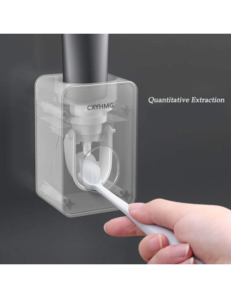 Dispensador Automático de Pasta de Dientes CXYHMG 2 PCS Negro-Gris Dispensador Automático de Pasta de Dientes CXYHMG 2 PCS Negro-Gris