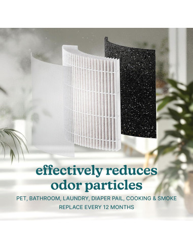 Filtro HEPA 3-en-1 Homedics AP-H400 - H13, Carbón Activado