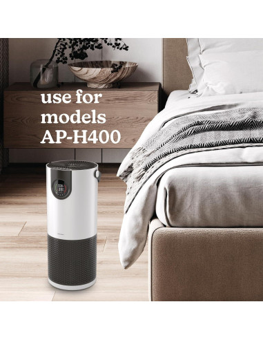Filtro HEPA 3-en-1 Homedics AP-H400 - H13, Carbón Activado