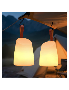 Lámpara de Mesa Portátil LED uuffoo 2 Pack IP44 Recargable