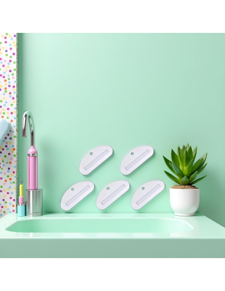 Conjunto de 5 Exprimidores de Tubo de Pasta de Dientes WsjiaboFux