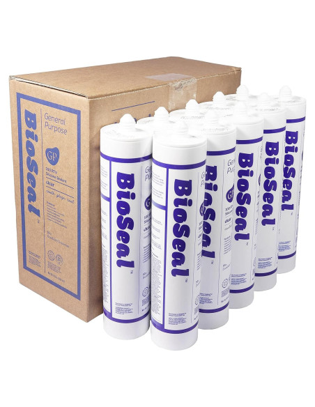 Sellador Silicona BioSeal 100% RTV 284g Sin Olor - Paquete 10 Sellador Silicona BioSeal 100% RTV 284g Sin Olor - Paquete 10