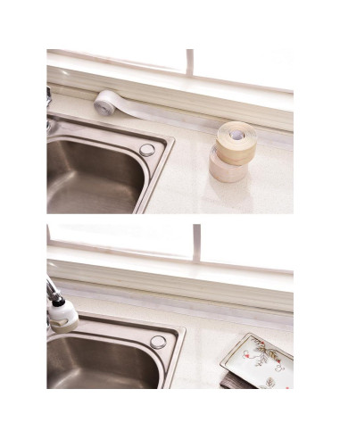 Cinta de Calafateo Impermeable PVC Homipooty 5x260cm Blanca