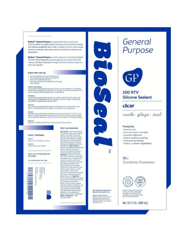 Sellador Silicona BioSeal 100% RTV 284g Sin Olor - Paquete 10