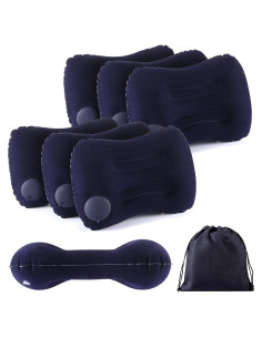 Almohadas Inflables de Camping Geelin 6 Pcs Azul Oscuro